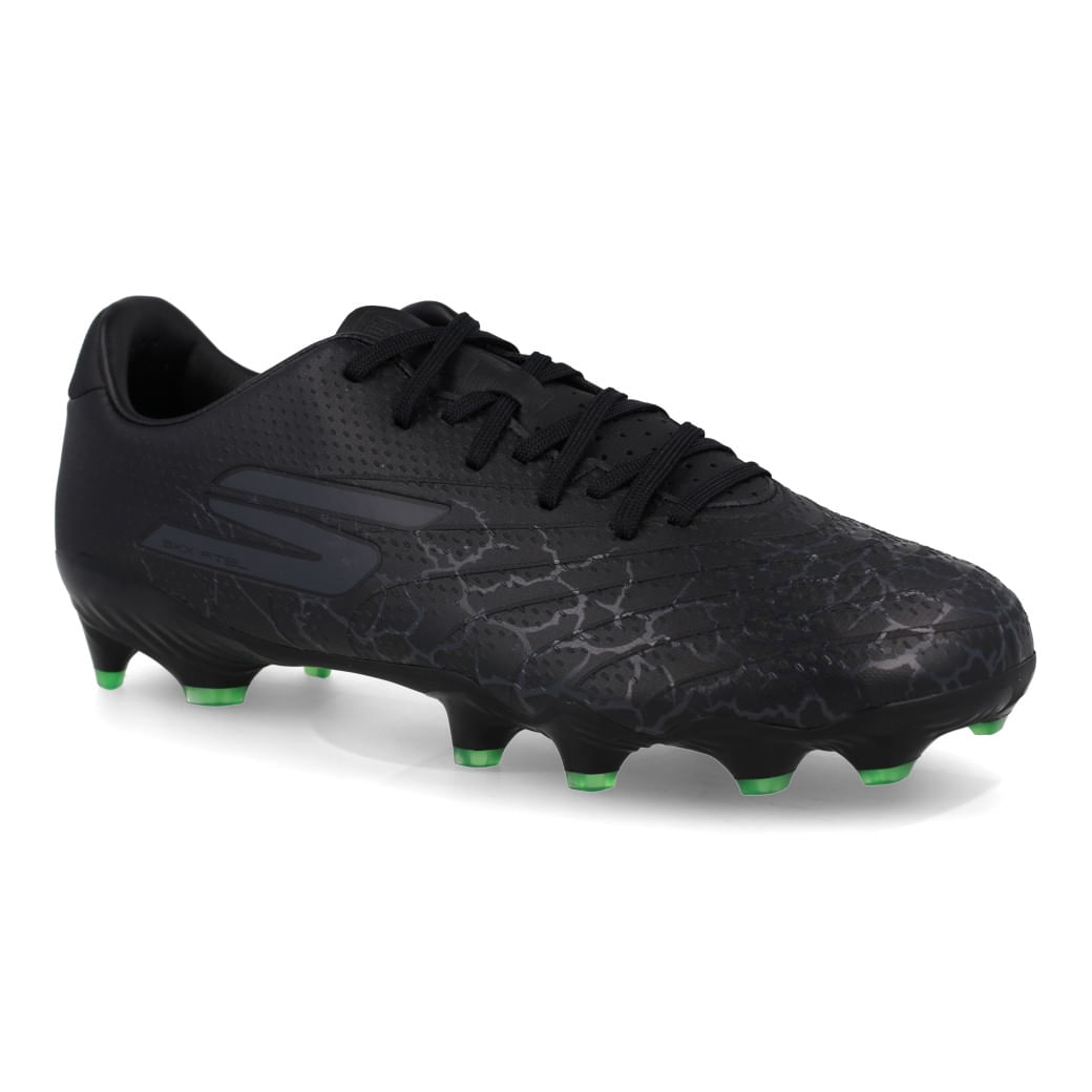 Skechers Chuteira SKX GOLD FG 252017-BKSL Preto-Prata Sint_4__